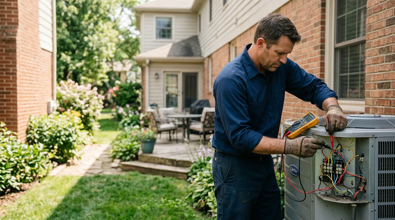 HVAC technician working near Oakland, NJ